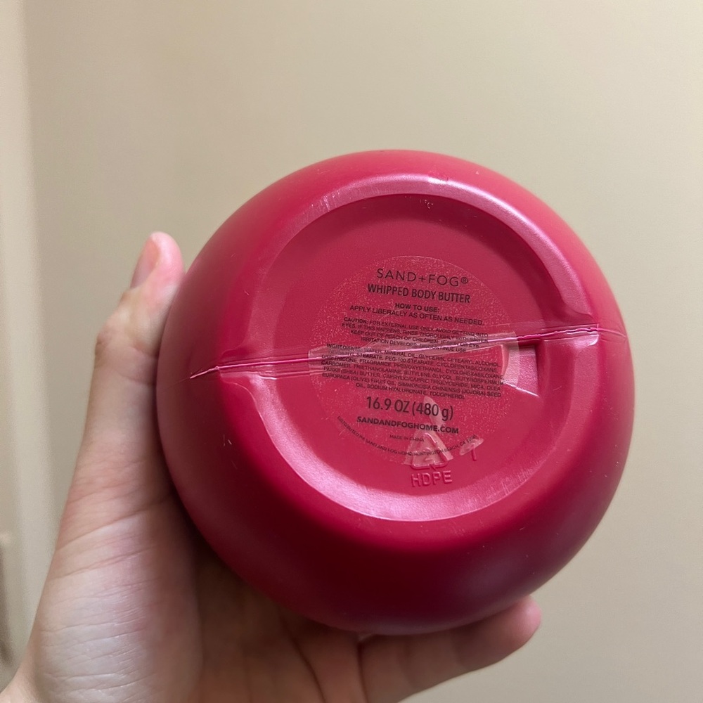 JUMBO SIZE Sand + Fog Whipped Body Butter RASPBERRY DREAM 16.9 Oz NEW - Picture 2 of 2